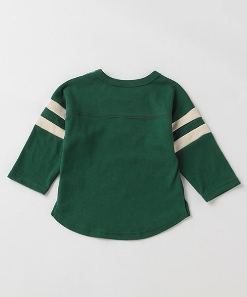 petit main(プティマイン)の「【リンク】フットボール長袖Tシャツ(Tシャツ/カットソー・キッズ・ブラウン/グリーン・130cm/120cm/90cm/100cm/80cm/110cm)」の9枚目の写真