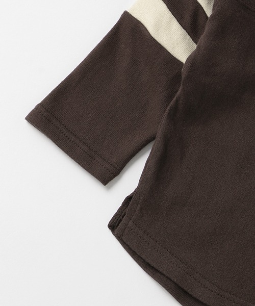 petit main(プティマイン)の「【リンク】フットボール長袖Tシャツ(Tシャツ/カットソー・キッズ・ブラウン/グリーン・130cm/120cm/90cm/100cm/80cm/110cm)」の12枚目の写真