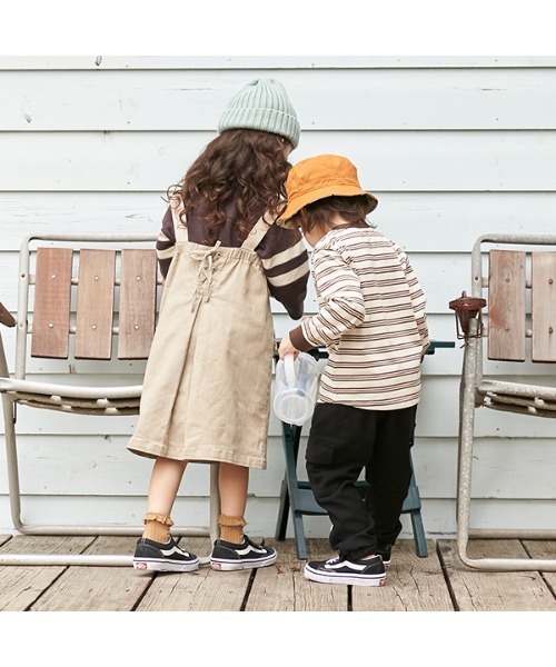 petit main(プティマイン)の「【リンク】フットボール長袖Tシャツ(Tシャツ/カットソー・キッズ・ブラウン/グリーン・130cm/120cm/90cm/100cm/80cm/110cm)」の5枚目の写真