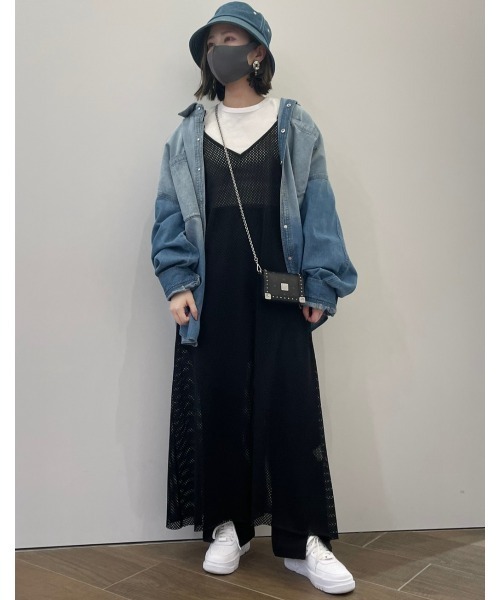 CHERIE(シェリー)の「CHERIE/シェリー/メッシュワンピース(ワンピース・レディース・グリーン・FREE)」の5枚目の写真
