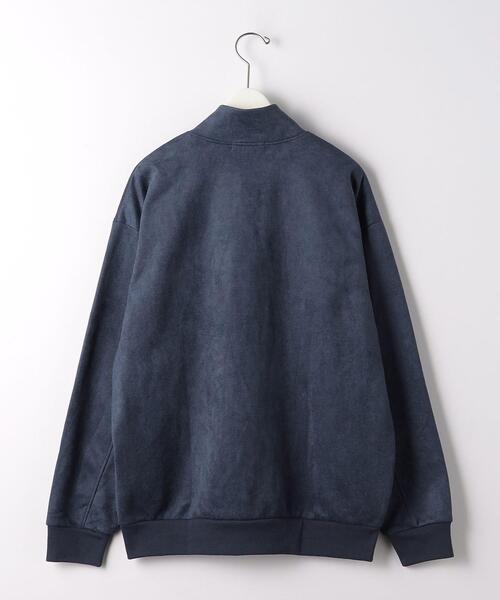 green label relaxing(グリーンレーベルリラクシング)の「<green label relaxing>スエードライク ボタンハイネック 長袖 スウェット(スウェット・メンズ・ダークグレー/ブラウン/ロイヤルブルー・S/M/L)」の13枚目の写真