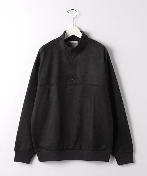 green label relaxing(グリーンレーベルリラクシング)の「<green label relaxing>スエードライク ボタンハイネック 長袖 スウェット(スウェット・メンズ・ダークグレー/ブラウン/ロイヤルブルー・S/M/L)」の18枚目の写真