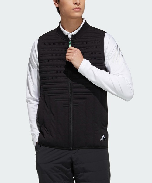 【新品】アディダス　adidas ベスト　防寒　フルジップ　グリーン adidas（アディダス）の「プライムグリーン インサレーション
