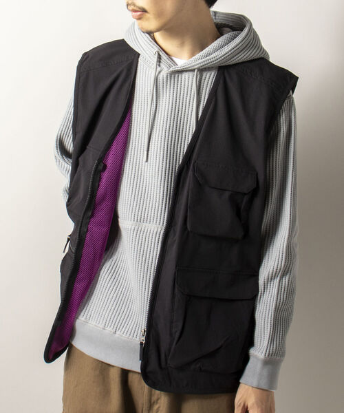 GLOSTER（グロスター）の「【RIP-STOP/リップストップ生地使用】【GLOSTER/グロスター】CAMP VEST キャンプベスト（ベスト・メンズ・ネイビー/ブラック・MEDIUM/LARGE）」の13枚目の写真