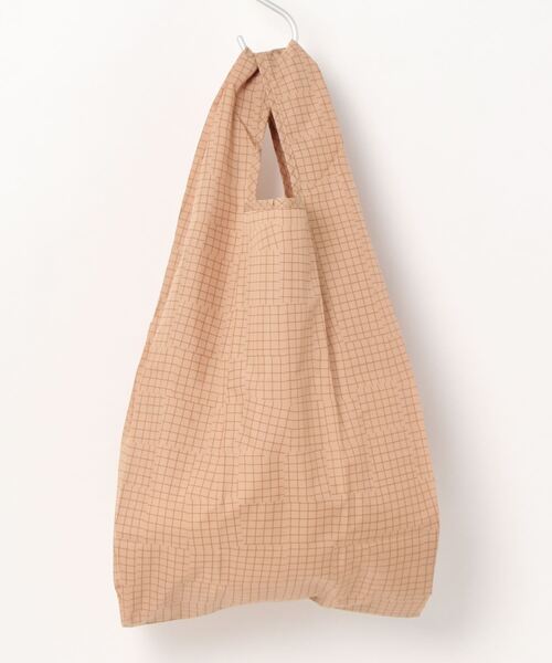 392 plusm(サンキューニプリュスエム)の「Square Bag S - check - 731714(エコバッグ/サブバッグ・レディース・ベージュ/オフホワイト/イエロー/グリーン・ONE SIZE)」の12枚目の写真