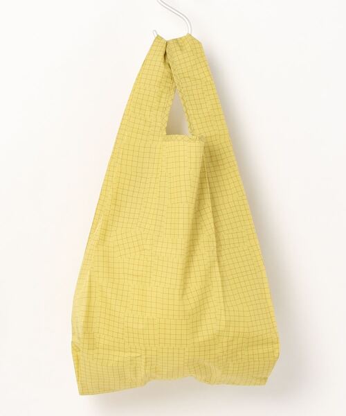 392 plusm(サンキューニプリュスエム)の「Square Bag S - check - 731714(エコバッグ/サブバッグ・レディース・ベージュ/オフホワイト/イエロー/グリーン・ONE SIZE)」の13枚目の写真