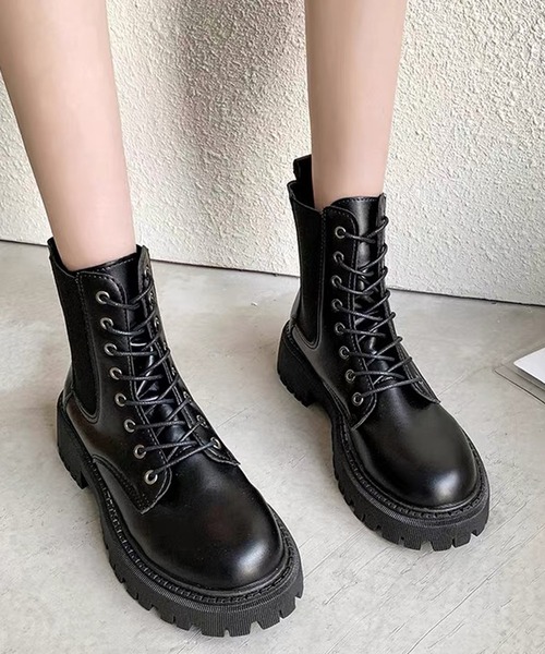 ANOTHER S（アナザーエス）の「トラックソールレイスアップサイドゴア