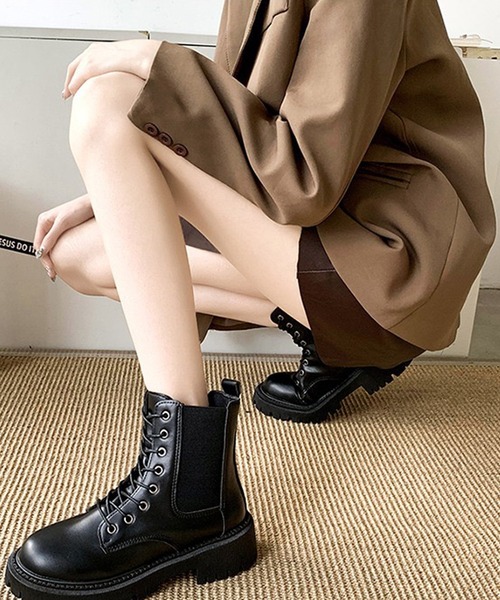 ANOTHER S（アナザーエス）の「トラックソールレイスアップサイドゴア