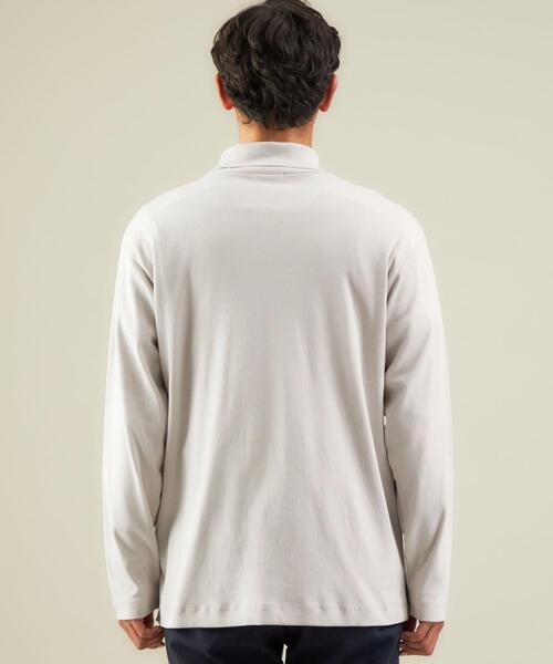 green label relaxing（グリーンレーベルリラクシング）の「スムース タートルネック 長袖 カットソー（Tシャツ/カットソー・メンズ・ホワイト/ライトグレー/ブラック・M/L/S）」の8枚目の写真