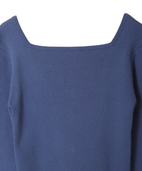 【オシャレ⭐31 sons de mode】青　リボン　ニット　サイズ36 31 Sons de mode（トランテアン ソン ドゥ モード）の「肩リボンニット