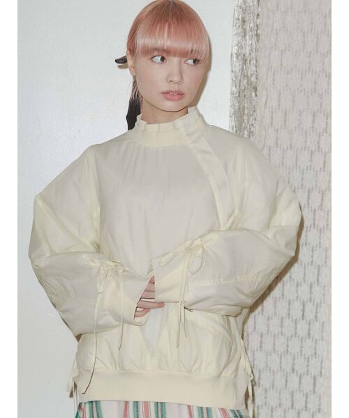 merry jenny（メリージェニー）の「ナイロンキルトプルオーバー（Tシャツ/カットソー・レディース・オフホワイト/ブラック/カーキ・FREE）」の18枚目の写真