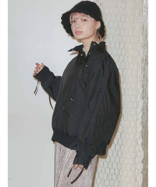 merry jenny（メリージェニー）の「ナイロンキルトプルオーバー（Tシャツ/カットソー・レディース・オフホワイト/ブラック/カーキ・FREE）」の5枚目の写真