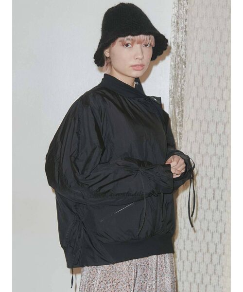 merry jenny（メリージェニー）の「ナイロンキルトプルオーバー（Tシャツ/カットソー・レディース・オフホワイト/ブラック/カーキ・FREE）」の10枚目の写真