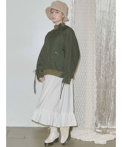 merry jenny（メリージェニー）の「ナイロンキルトプルオーバー（Tシャツ/カットソー・レディース・オフホワイト/ブラック/カーキ・FREE）」の16枚目の写真