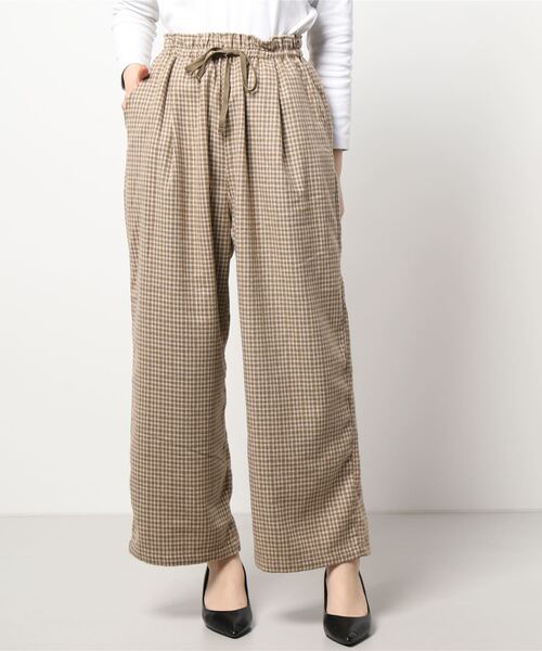 Samansa Mos2（サマンサ モスモス）の「ウール混起毛ストレートパンツ（その他パンツ・レディース・モカ/ネイビー/ベージュ/チャコール・ﾌﾘ-）」の9枚目の写真