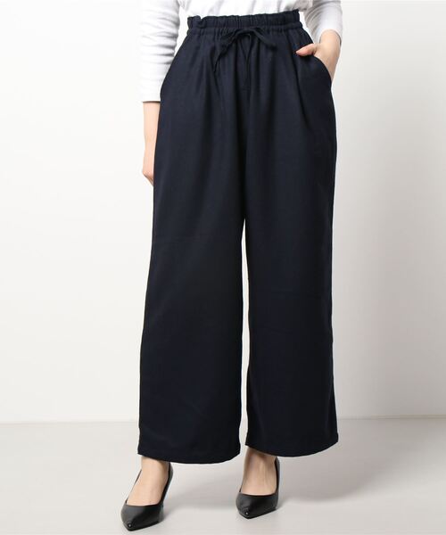 Samansa Mos2（サマンサ モスモス）の「ウール混起毛ストレートパンツ（その他パンツ・レディース・モカ/ネイビー/ベージュ/チャコール・ﾌﾘ-）」の10枚目の写真