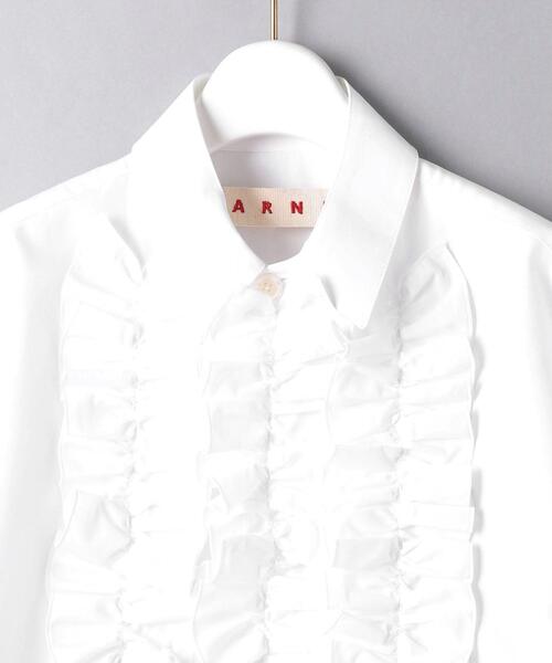 マルニ MARNI フリル デザイン シャツ ブラウス 38