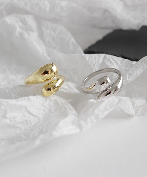 yu-ka（ユーカ）の「YU-KA : ドロップリング（リング・レディース・シルバー/ゴールド・FREE）」の3枚目の写真