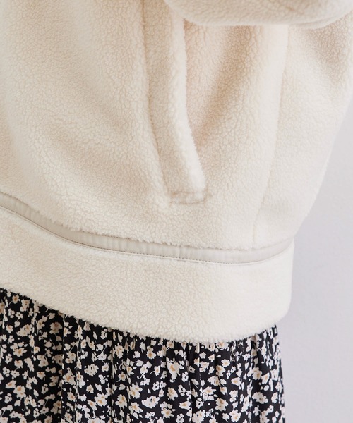 ROPE' PICNIC（ロペピクニック）の「【WEB限定】ムートンフライトボアジャケット（ムートンコート・レディース・キナリ・38）」の9枚目の写真