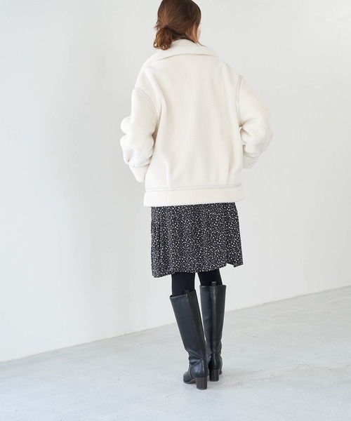 ROPE' PICNIC（ロペピクニック）の「【WEB限定】ムートンフライトボアジャケット（ムートンコート・レディース・キナリ・38）」の21枚目の写真