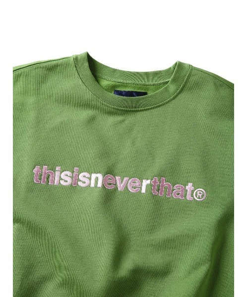 thisisneverthat（ディスイズネバーザット）の「T-LOGO CREWNECK（スウェット・メンズ・ブラック/バーガンディー/ネイビー/グリーン/ライトグレー/レッド/イエロー/アイボリー・S/M/L/XL）」の10枚目の写真