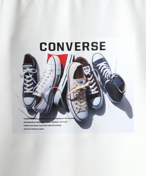 CONVERSE(コンバース)の「CONVERSE/コンバース ビッグシルエット バックプリント オールスター スニーカー トロミシャツ(シャツ/ブラウス・メンズ・ホワイト/ブラック/ベージュ/グレイッシュブルー・LL/M/L)」の22枚目の写真