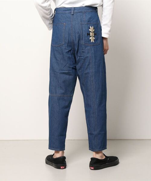 チャイハネ（チャイハネ）の「【チャイハネ】オルカジ刺繍MEN'Sデニムパンツ（デニムパンツ・メンズ・ライトブルー/ダークブルー・FREE）」の4枚目の写真