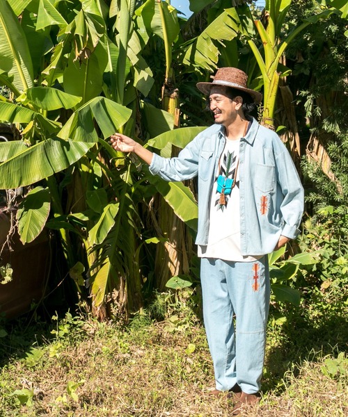 チャイハネ（チャイハネ）の「【チャイハネ】オルカジ刺繍MEN'Sデニムパンツ（デニムパンツ・メンズ・ライトブルー/ダークブルー・FREE）」の17枚目の写真