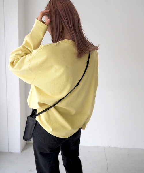 CANAL JEAN(キャナルジーン)の「RED CHOP WORKS(レッドチョップワークス) 太リブロングTシャツ(Tシャツ/カットソー・レディース・ホワイト/イエロー/ブルー/グリーン・38)」の18枚目の写真