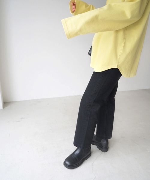 CANAL JEAN(キャナルジーン)の「RED CHOP WORKS(レッドチョップワークス) 太リブロングTシャツ(Tシャツ/カットソー・レディース・ホワイト/イエロー/ブルー/グリーン・38)」の20枚目の写真