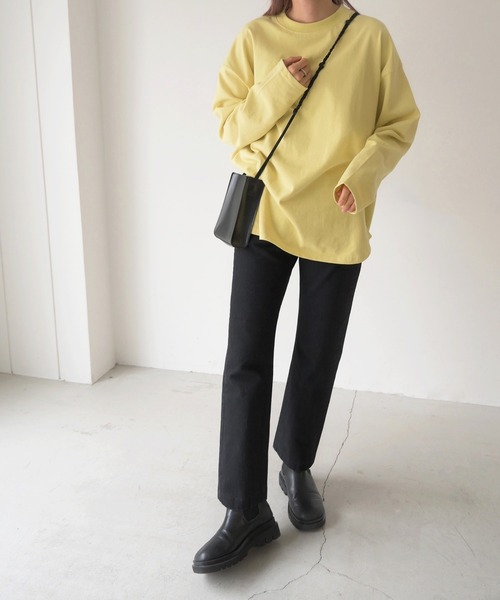 CANAL JEAN(キャナルジーン)の「RED CHOP WORKS(レッドチョップワークス) 太リブロングTシャツ(Tシャツ/カットソー・レディース・ホワイト/イエロー/ブルー/グリーン・38)」の19枚目の写真
