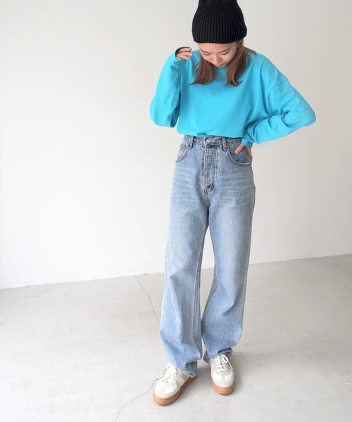 CANAL JEAN(キャナルジーン)の「RED CHOP WORKS(レッドチョップワークス) 太リブロングTシャツ(Tシャツ/カットソー・レディース・ホワイト/イエロー/ブルー/グリーン・38)」の15枚目の写真