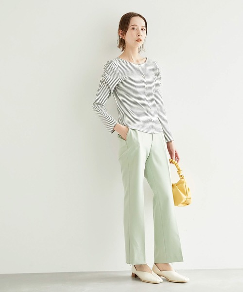 ROPE' PICNIC（ロペピクニック）の「袖ギャザートップス（Tシャツ/カットソー・レディース・ブルー系その他/ホワイト系その他5/オフホワイト/ホワイト・38）」の8枚目の写真