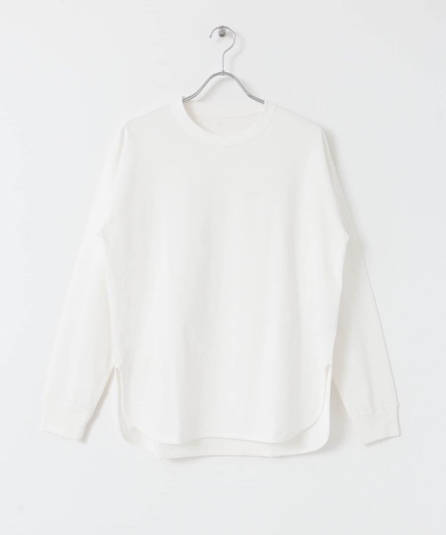 SENSE OF PLACE by URBAN RESEARCH(センスオブプレイスバイアーバンリサーチ)の「オーガニックコットンチュニックトップ(Tシャツ/カットソー・レディース・ブラック/ライトベージュ/オレンジ/オフホワイト・ONE)」の18枚目の写真