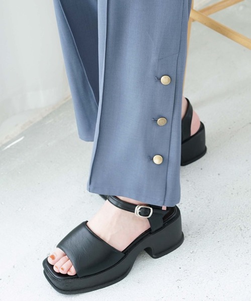 archives(アルシーヴ)の「チャンキーサンダル(サンダル・レディース・ブラック/アイボリー/ミント・MEDIUM/LARGE)」の15枚目の写真