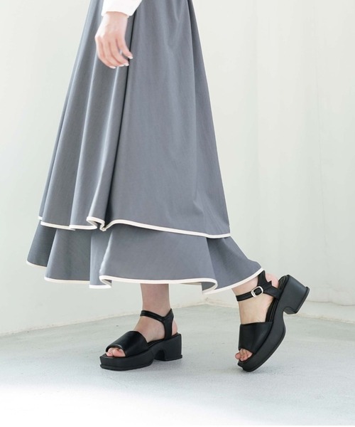 archives(アルシーヴ)の「チャンキーサンダル(サンダル・レディース・ブラック/アイボリー/ミント・MEDIUM/LARGE)」の17枚目の写真