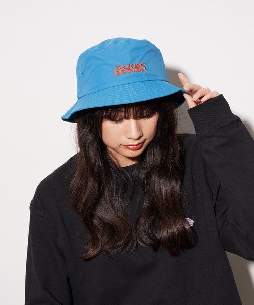 Dickies（ディッキーズ）の「【DICKIES／ディッキーズ】フロントロゴナイロンバケットハット（ハット・メンズ・パープル/ブルー/ブラック・FREE）」の2枚目の写真