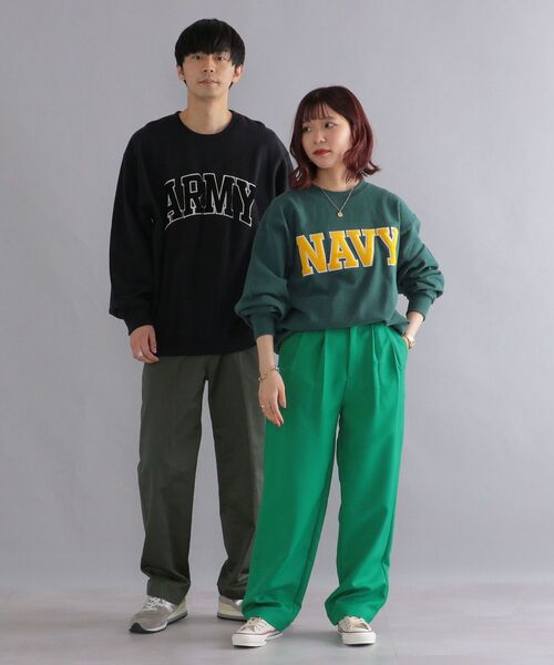 【即完売品】新品 SHIPS別注 RUSSELL サガラ刺繍 ロゴ スウェット Russell Athletic（ラッセルアスレティック）の「【WEB限定