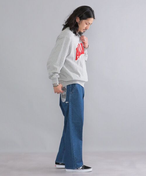 Russell Athletic（ラッセルアスレティック）の「【WEB限定/SHIPS別注】RUSSELL ATHLETIC: カレッジ サガラ刺繍 スウェット（スウェット・メンズ・ブラック/グレー/ネイビー/グリーン・SMALL/MEDIUM/LARGE/X-LARGE）」の10枚目の写真