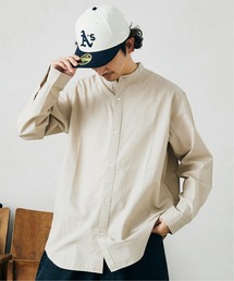 END ON END COTTON バンドカラーシャツ