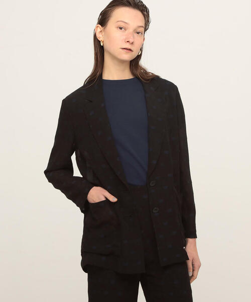 BOGLIOLI 50 COAT テーラードジャケット ピークドラペル ドット柄 BALLSEY（ボールジィ）の「ジャカードドット ピークドラペルジャケット