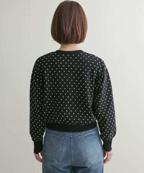mizuiroind（ミズイロインド）の「mizuiro ind　dots crew neck wide cardigan（カーディガン/ボレロ・レディース・ブラック系その他・ONE）」の10枚目の写真