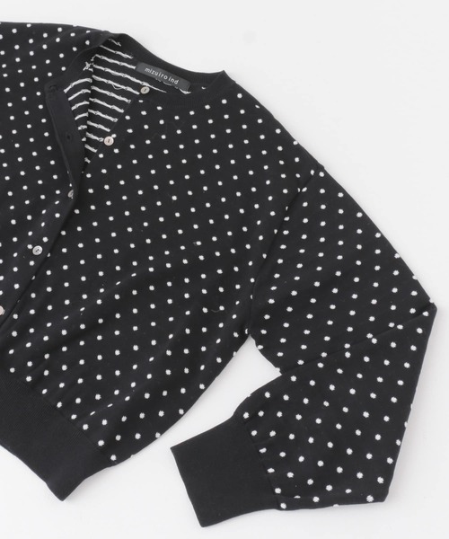 mizuiroind（ミズイロインド）の「mizuiro ind　dots crew neck wide cardigan（カーディガン/ボレロ・レディース・ブラック系その他・ONE）」の12枚目の写真