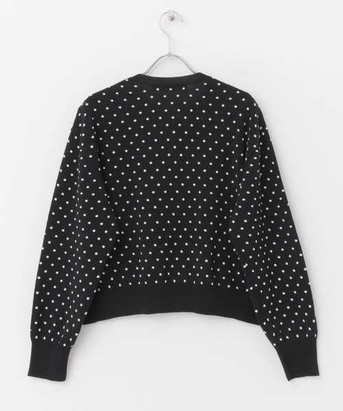 mizuiroind（ミズイロインド）の「mizuiro ind　dots crew neck wide cardigan（カーディガン/ボレロ・レディース・ブラック系その他・ONE）」の14枚目の写真
