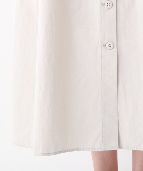 OPAQUE.CLIP（オペークドットクリップ）の「◆コットンナイロンツイル ワークシャツワンピース（ワンピース・レディース・カーキ/ブラック/ライトグレー・42/38/40）」の9枚目の写真