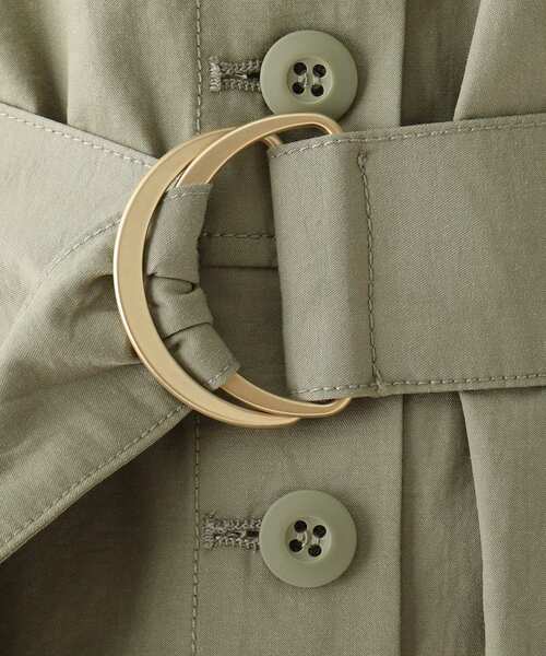 OPAQUE.CLIP（オペークドットクリップ）の「◆コットンナイロンツイル ワークシャツワンピース（ワンピース・レディース・カーキ/ブラック/ライトグレー・42/38/40）」の13枚目の写真