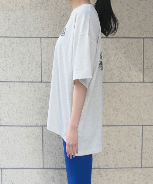 CORNERS(コーナーズ)の「サークルロゴプリントTシャツ(Tシャツ/カットソー・レディース・オフホワイト/スミクロ/オートミール・FREE)」の11枚目の写真
