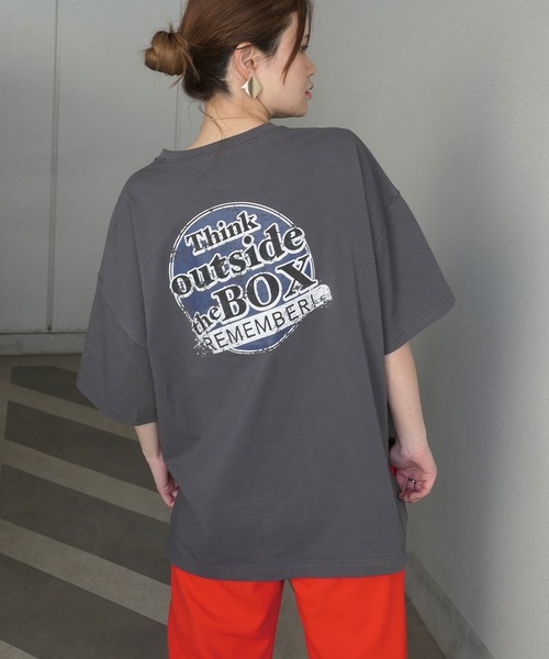 CORNERS(コーナーズ)の「サークルロゴプリントTシャツ(Tシャツ/カットソー・レディース・オフホワイト/スミクロ/オートミール・FREE)」の15枚目の写真