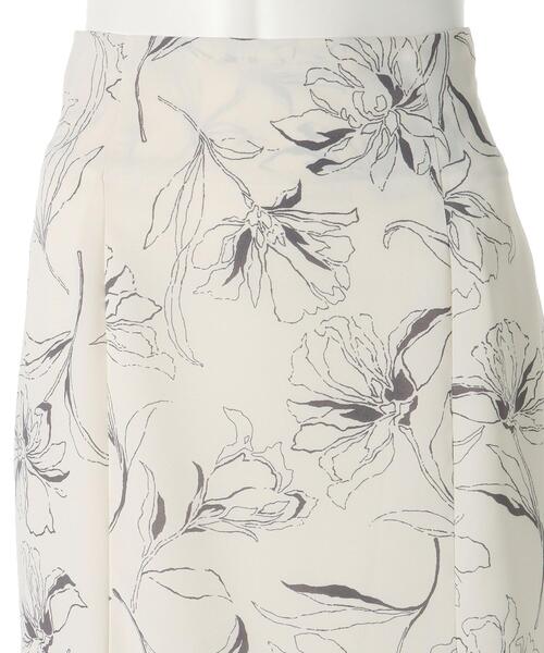 INGNI（イング）の「線画花マーメイド／スカート（スカート・レディース・ホワイト×グレー/ブラック/ホワイト×グリーン・FREE）」の7枚目の写真