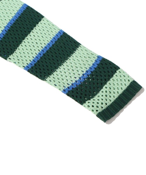 atmos pink（アトモスピンク）の「atmos pink メッシュニットZIPパーカー（パーカー・レディース・オレンジ/グリーン/アイボリー・FREE）」の10枚目の写真